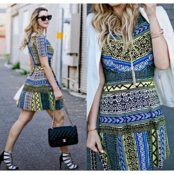 Plenty by Tracy Reese for Anthropologie New Moon Geo Dress Women’s 2 - Picture 1 of 10